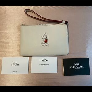 Coach Disney Mickey Mouse Wristlet